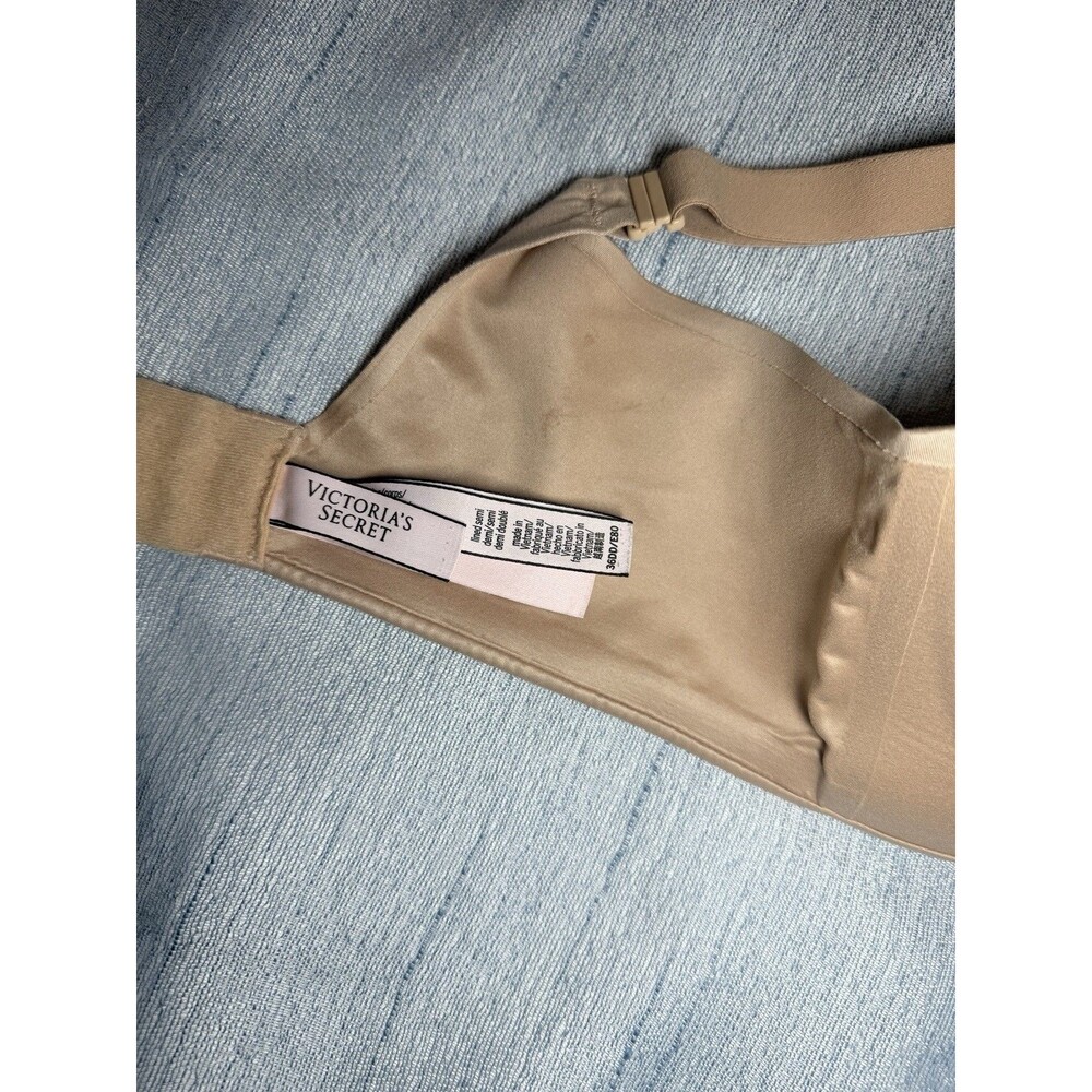 Victoria’s Secret Lightly Lined Semi Demi 36DD Nude Beige Smooth T-Shirt Bra - Picture 5 of 7